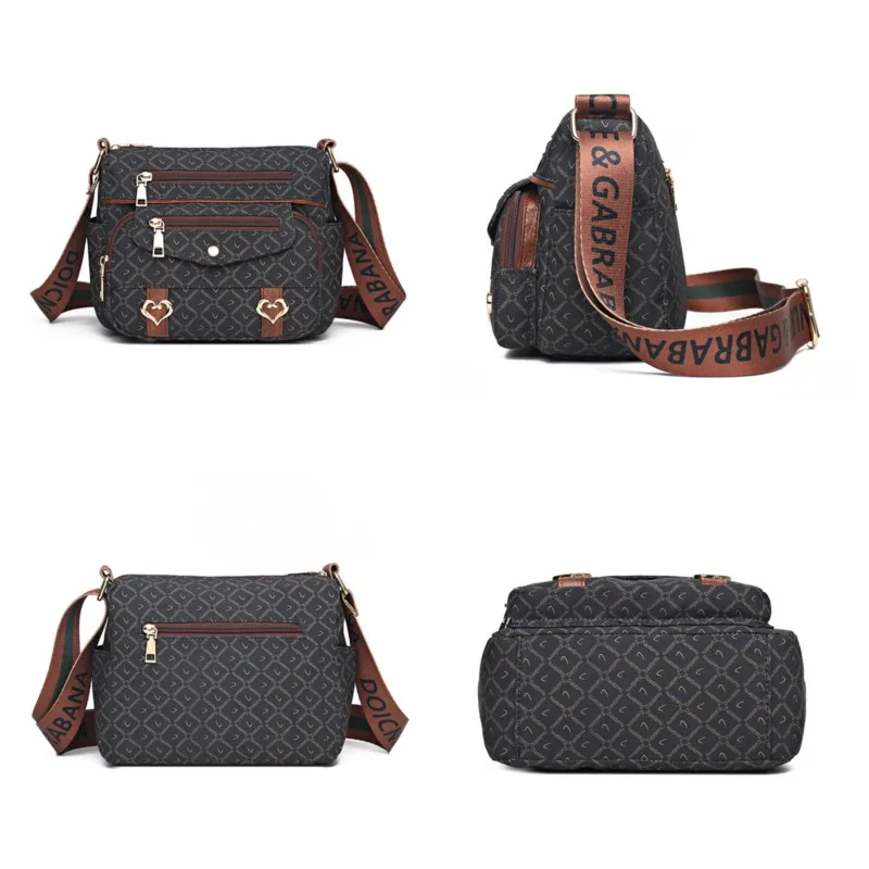 Women's Canvas Crossbody Bag Small Luxury Designer Tote Shoulder Bags For Women Messenger Bag Summer Handbags