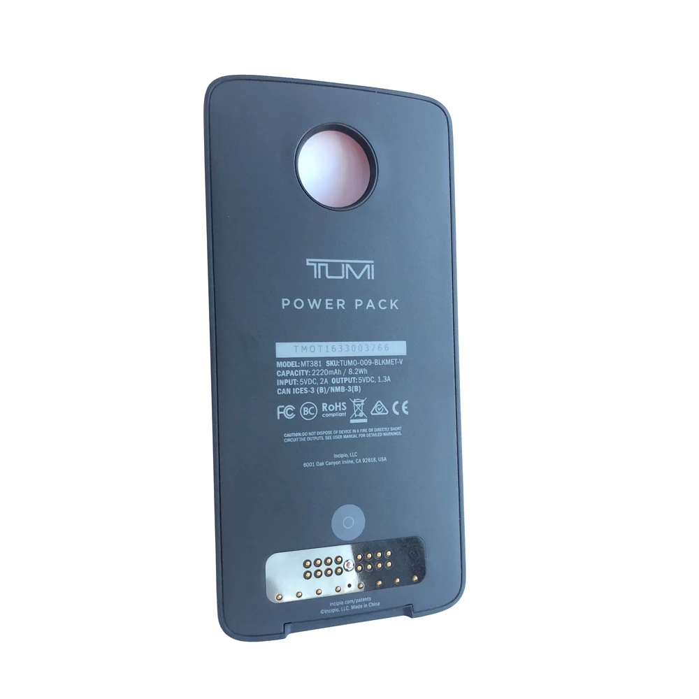 Power Pack Charging for Motorola Moto Z4 Z3 Z2 Force Z Play , Additional battery case Cover Moto mods Style Shell