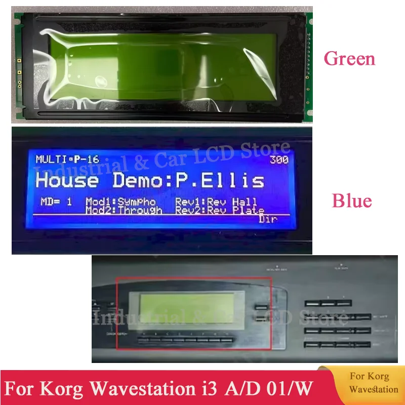 LCD Display Screen For Korg-Wavestation i3 A/D 01/W FD 01/W 01W T1 T2 T3 Compatible New LCD For Ko rg 01/W LCD Replacement