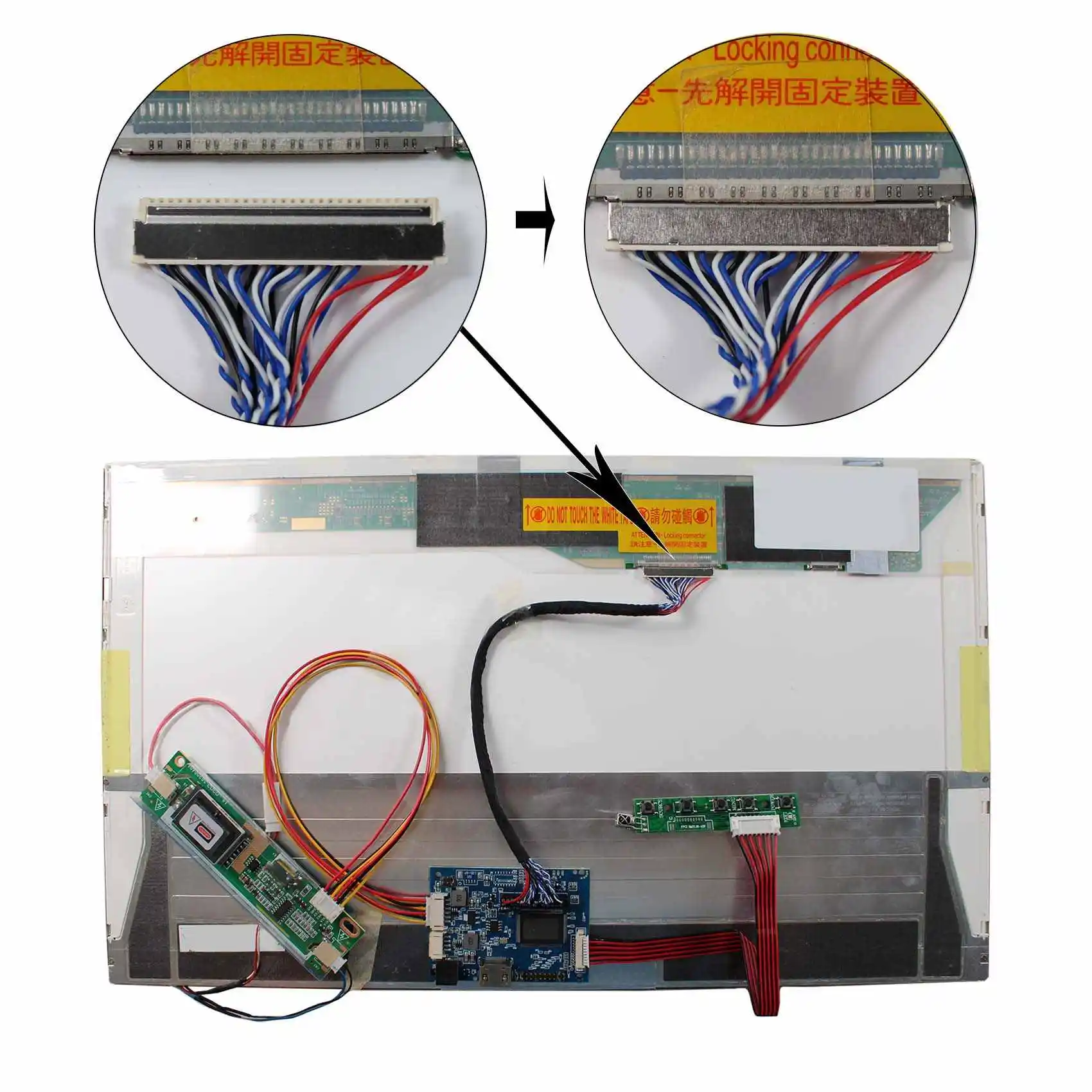 HD MI LCD Controller Board For 15.4