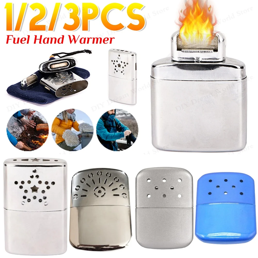Calentador de manos de combustible, calentador catalítico recargable, calentador de invierno de aleación de Metal reutilizable, Mini calentador de manos portátil, calentador de estufa para exteriores