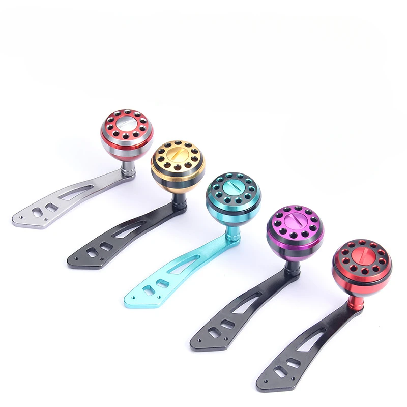 Montessori Universal Water Droplet Wheel Sea Fishing Single Handle Drum Wheel Single Arm Fishing Wheel Metal Spherical Grip Ball