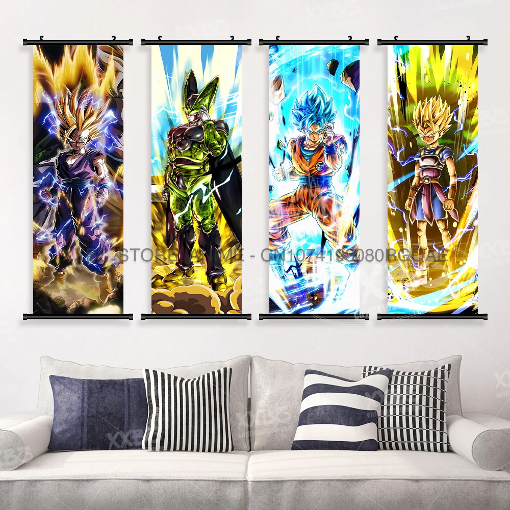 

Горячая кровь аниме печать плакат знаменитый Dragon Ball настенные произведения искусства свитки фотографии холст висит картина украшение дома фреска