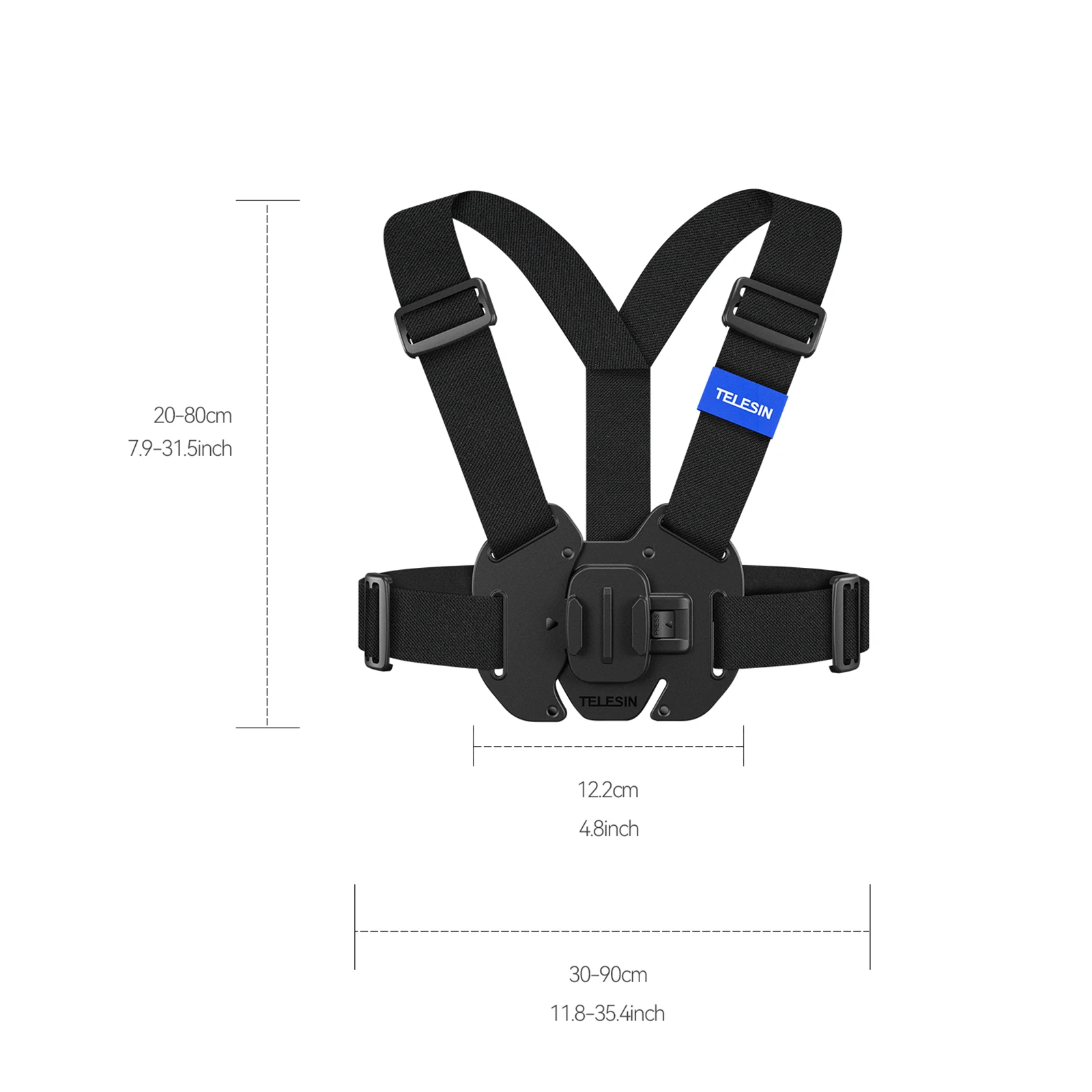 Gopro، سترة صدر لكاميرا GoPro/Sports - تسجيل POV ثابت، مقاس سريع ومتوافق مع Hero/DJI/Insta360 #6