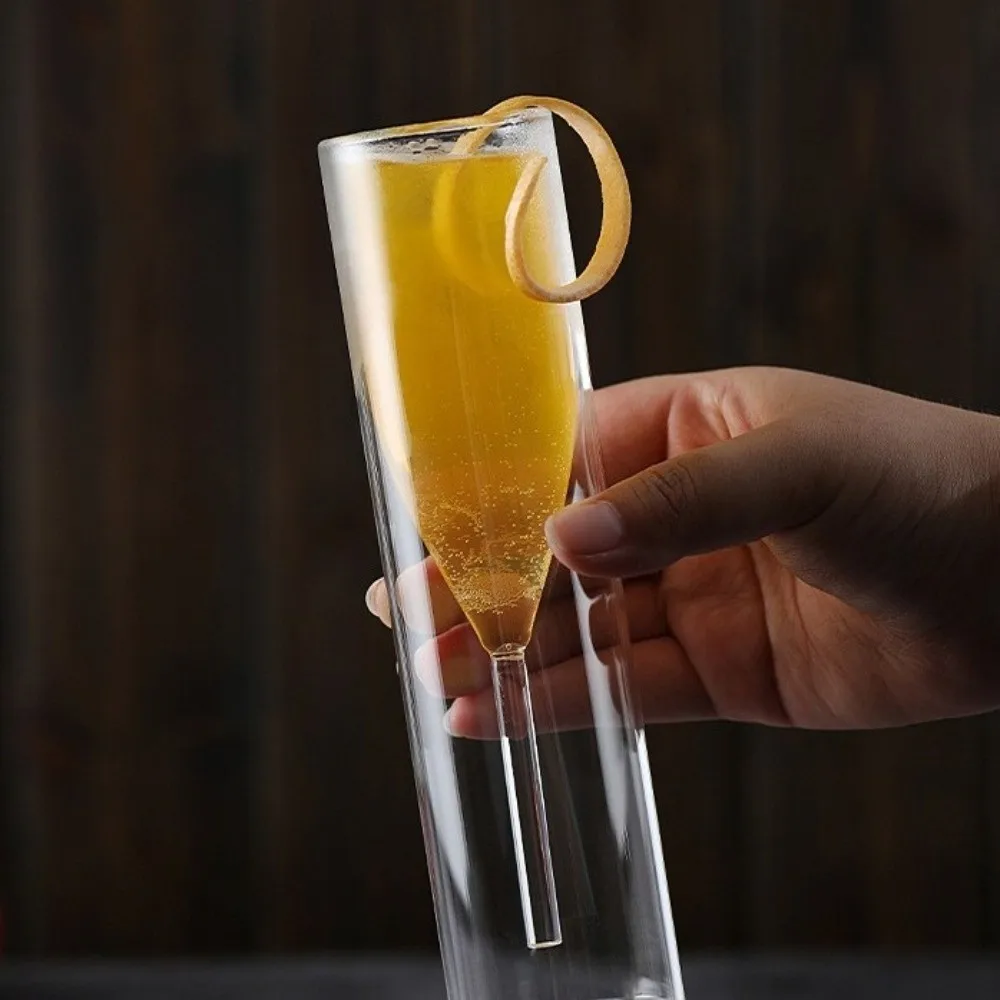 Double Wall Champagne Glasses Wine Dispenser Shatter-Resistant Glass Drink Cup Transparent Heat Insulation Bubble Wine Cup