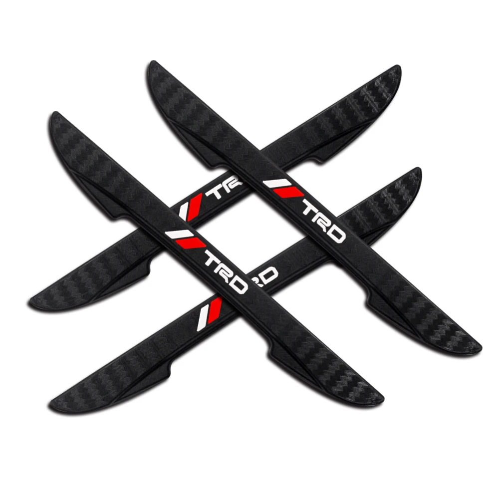 4 قطعة حافة باب السيارة المضادة للتصادم شرائط الوفير ملصقات الكسوة لتويوتا برادو أكوا هايلكس كامري Rav4 بريوس TRD Venza Yaris Crown #4