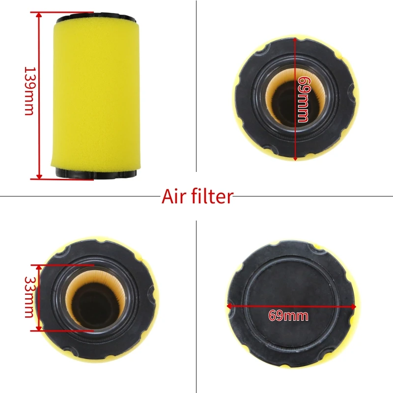 Motorcycle Air Filter Cleaner For Yamaha Timberwolf YFB250U YFB250FW Big Bear YFM350FW YFM350U YFM350ER YFM250 Kodiak YFM400FW