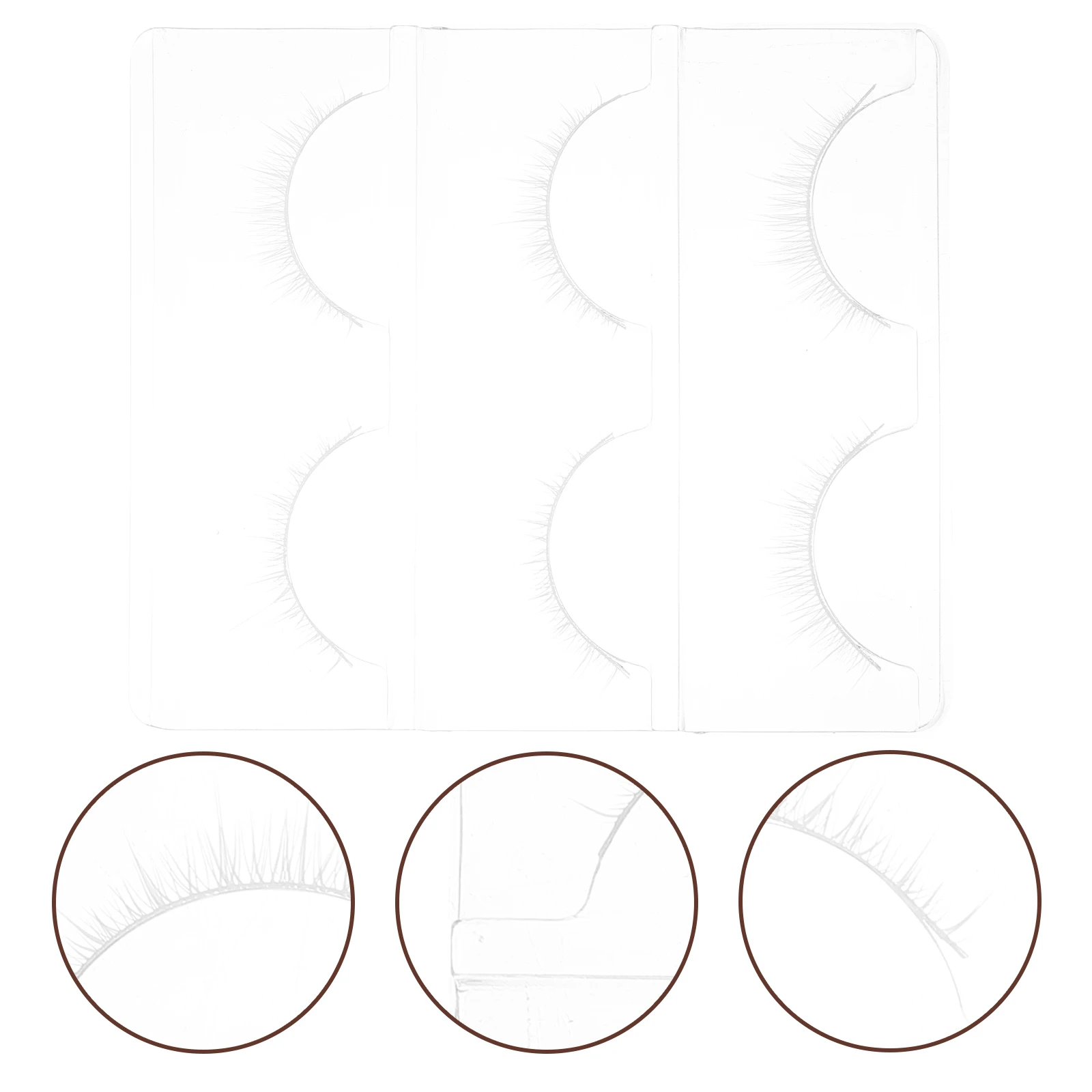 

Halloween Fake Eyelashes White Makeup Lashes Cosplay Lash Extensions Daily Curl False Eyelashes Individual Cluster Lash