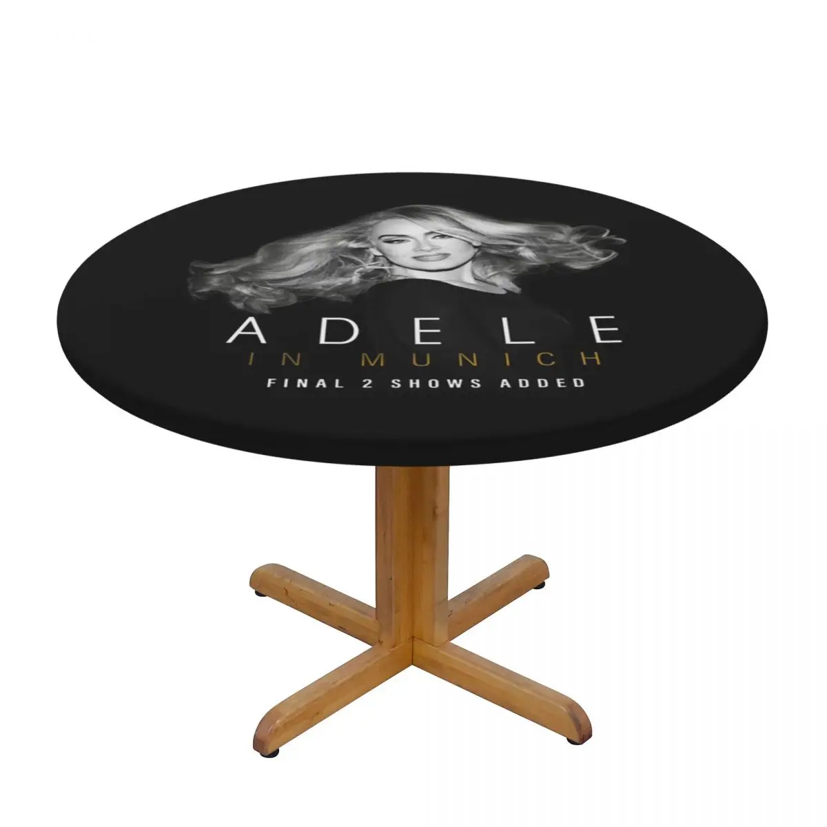 Cool Singer Adele Tour 2024 Music Album Waterproof Round Tablecloth Oilproof Table Cloth for Kitchen Events Dining Table Cover