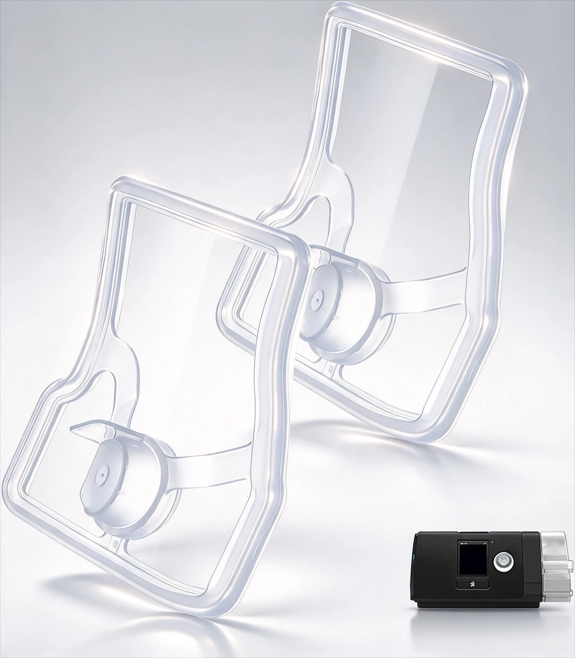 1/2pcs CPAP Replacement Silicone Gaskets Compatible With  Airsense 10 Aircurve 10 S10 Ventilator for Water Chamber Standard Tube
