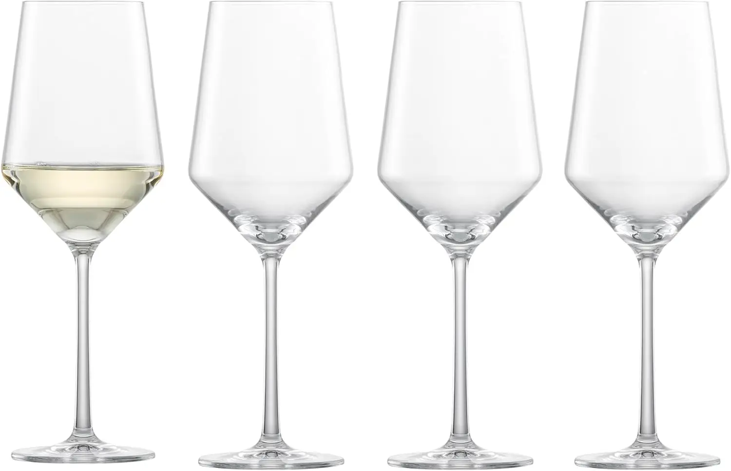 ZWIESEL GLAS Copas de Vino Blanco Pure Saugivnon Blanc (Juego de 4), Copas Elegantes para Vino Blanco, Aptas para Lavavajillas, Tritan Crys