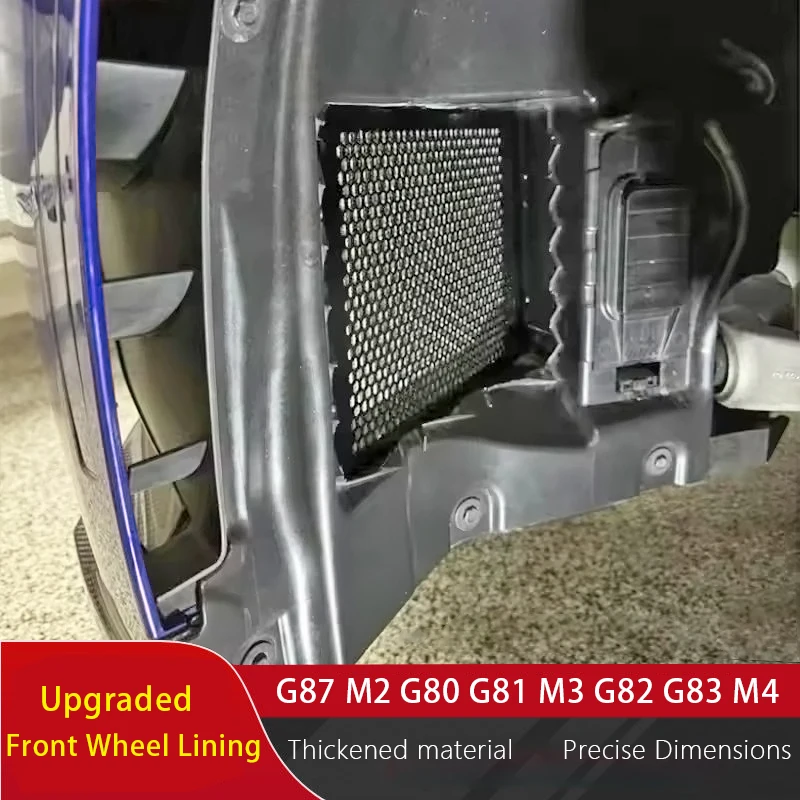 

Suitbale For BMW G87 M2 G80 G81 M3 G82 G83 M4 2020-2025 Upgraded Front Wheel Lining With Aluminum Alloy Mesh