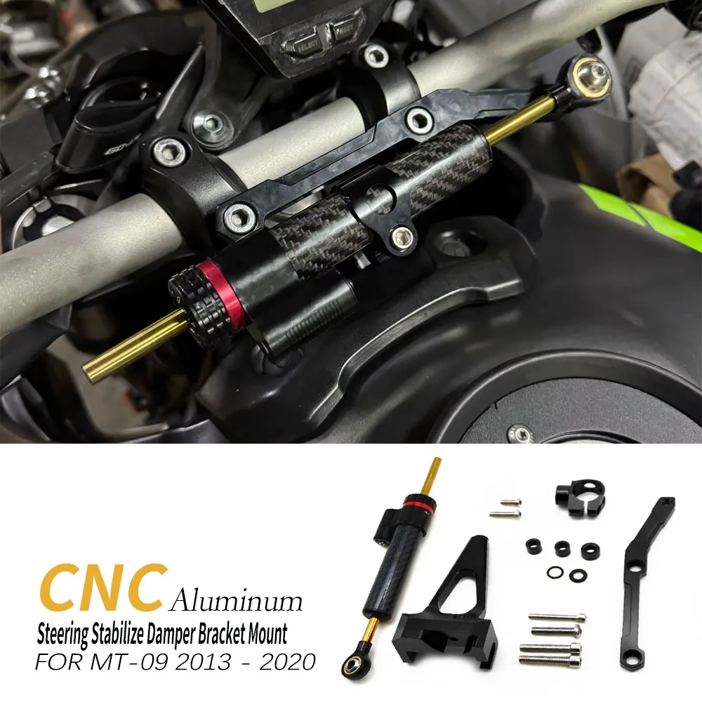 Motorcycle MT-09 Steering Stabilize Damper Bracket Mount Kit FOR YAMAHA MT-09 MT 09 MT09 2013 2014 2015 2016 2017 2018 2019 2020