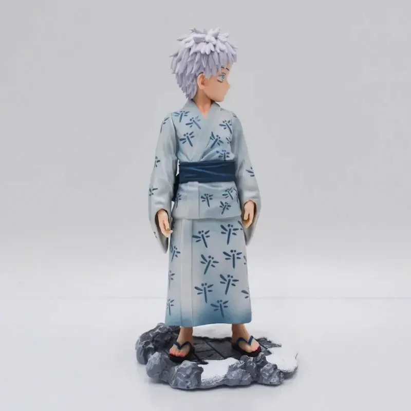 أنيمي تمثال Jujutsu Kaisen Satoru Gojo Q نسخة عمل دمية لطيف أنيمي سطح المكتب زخرفة البلاستيكية نموذج تمثال جمع لعبة هدية