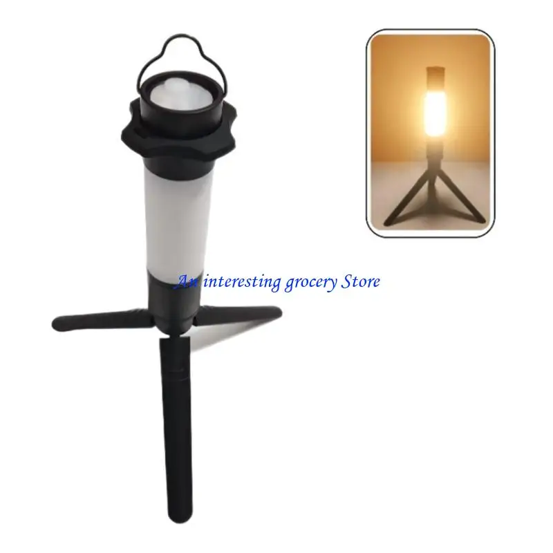 652D Compact Tripod 1/4 Screw Mini Tripod Portable Camping Lamp Bracket for Outdoor