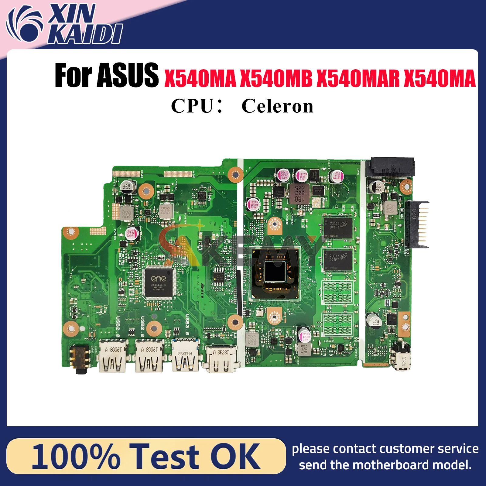

X540MA Материнская плата для ноутбука ASUS VivoBook X540MAR X540M X540MAS R540M D540M A540M F540M X540MA X540MB Материнская плата с процессором Celeron