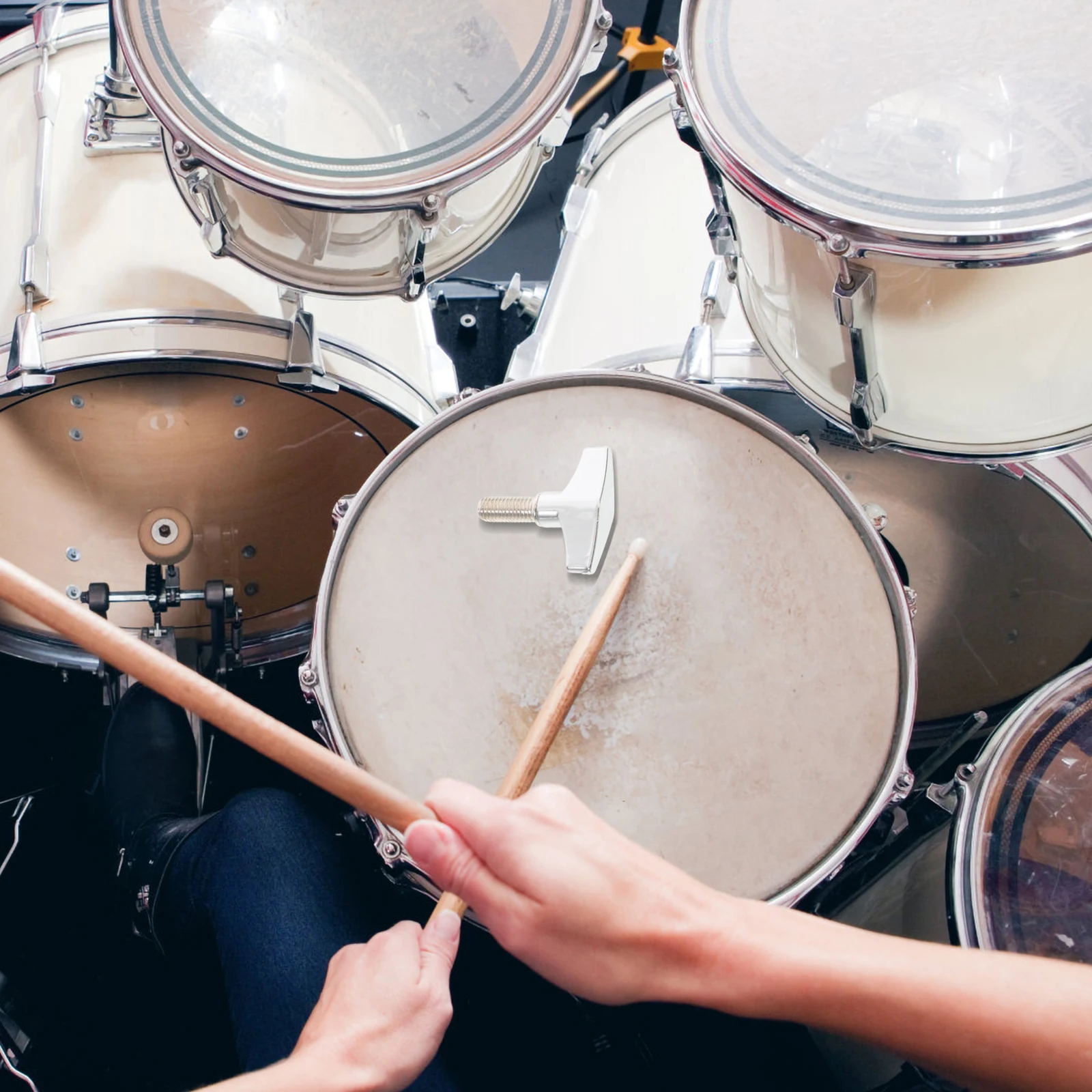 

4pcs Cymbal Fixing Screw Drum Set Fastener Screw Drum Kit Bolt Zinc Alloy Wing Screws For Percussion Accessories Durable