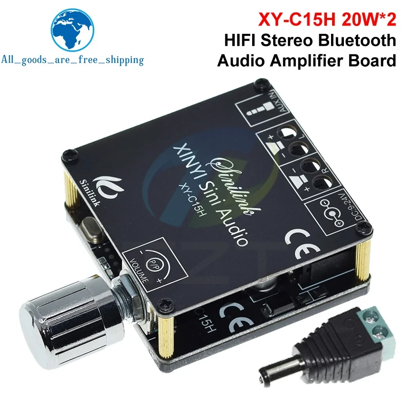 

XY-C15H MINI Bluetooth 5.0 Audio Digital Power Amplifiers Stereo Board 20Wx2 Bluetooth Amplificador App Control Amplify
