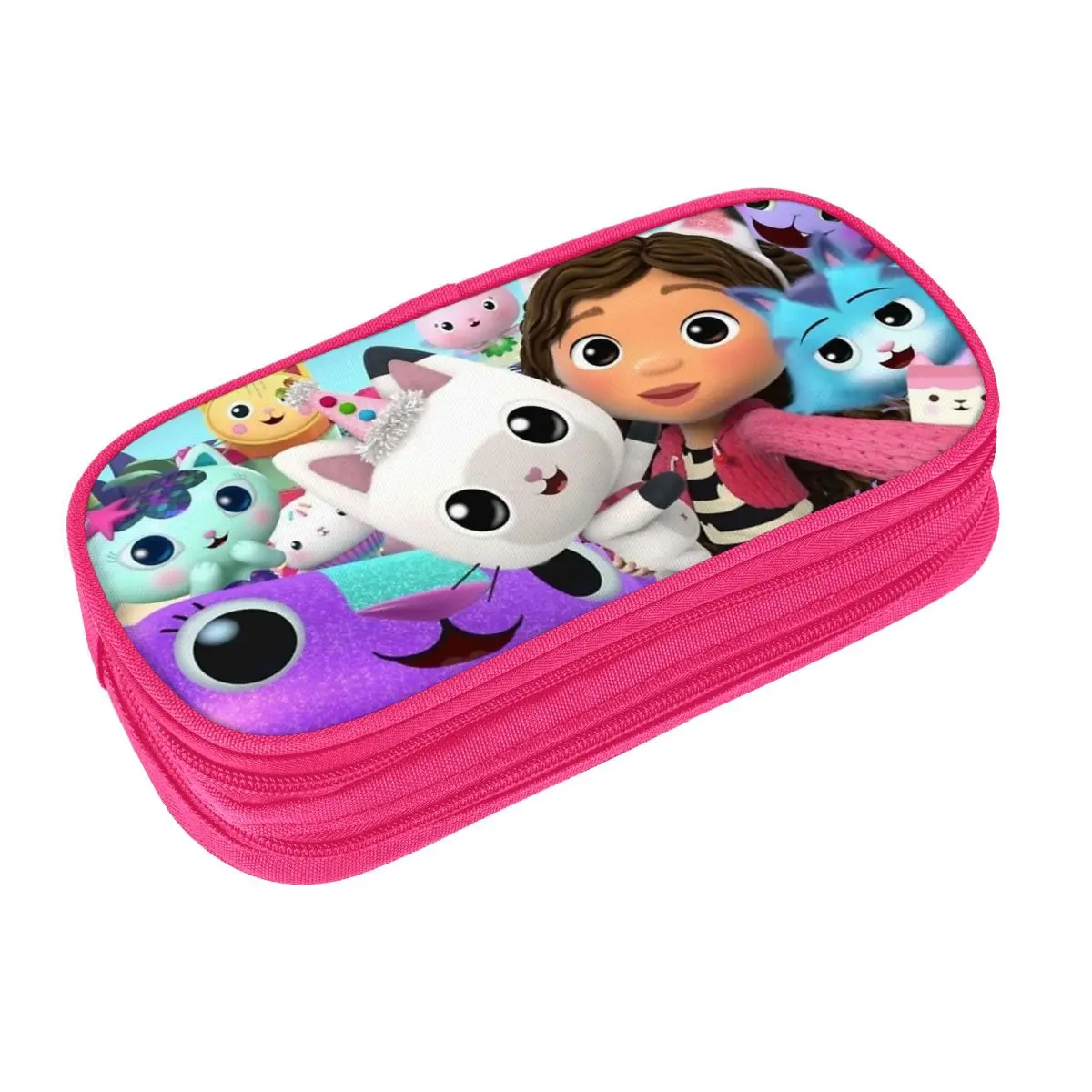 Gabby DollHouse (3) Pencil Case Girls Boys Lovely Pencil Box Pattern School Pencil Cases Stationery Birthday Present