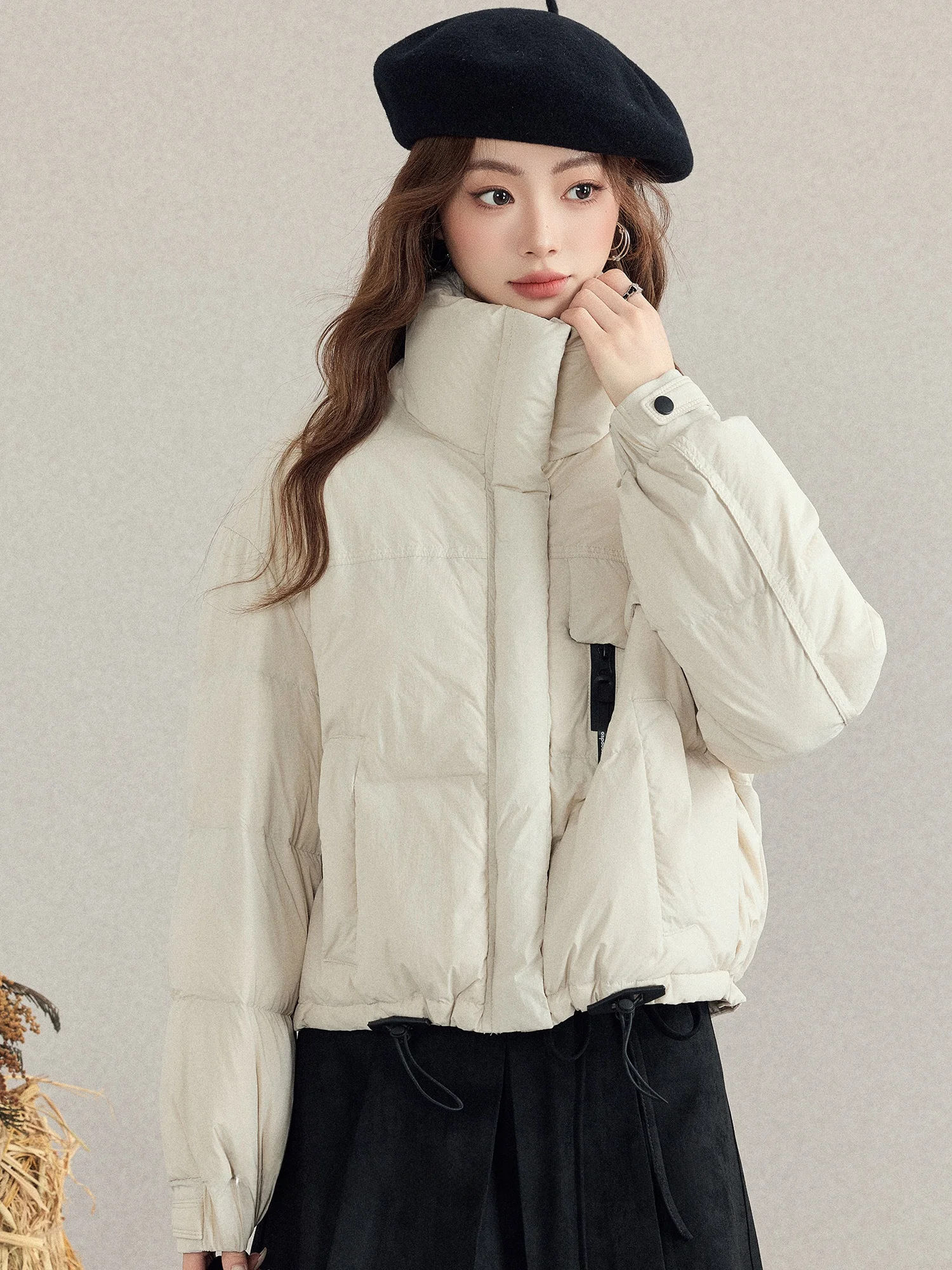 

Теплая женская утепленная куртка-пуховик на осень-зиму с воротником-стойкой, модный дизайн, приталенный крой, верхняя одежда для женщин