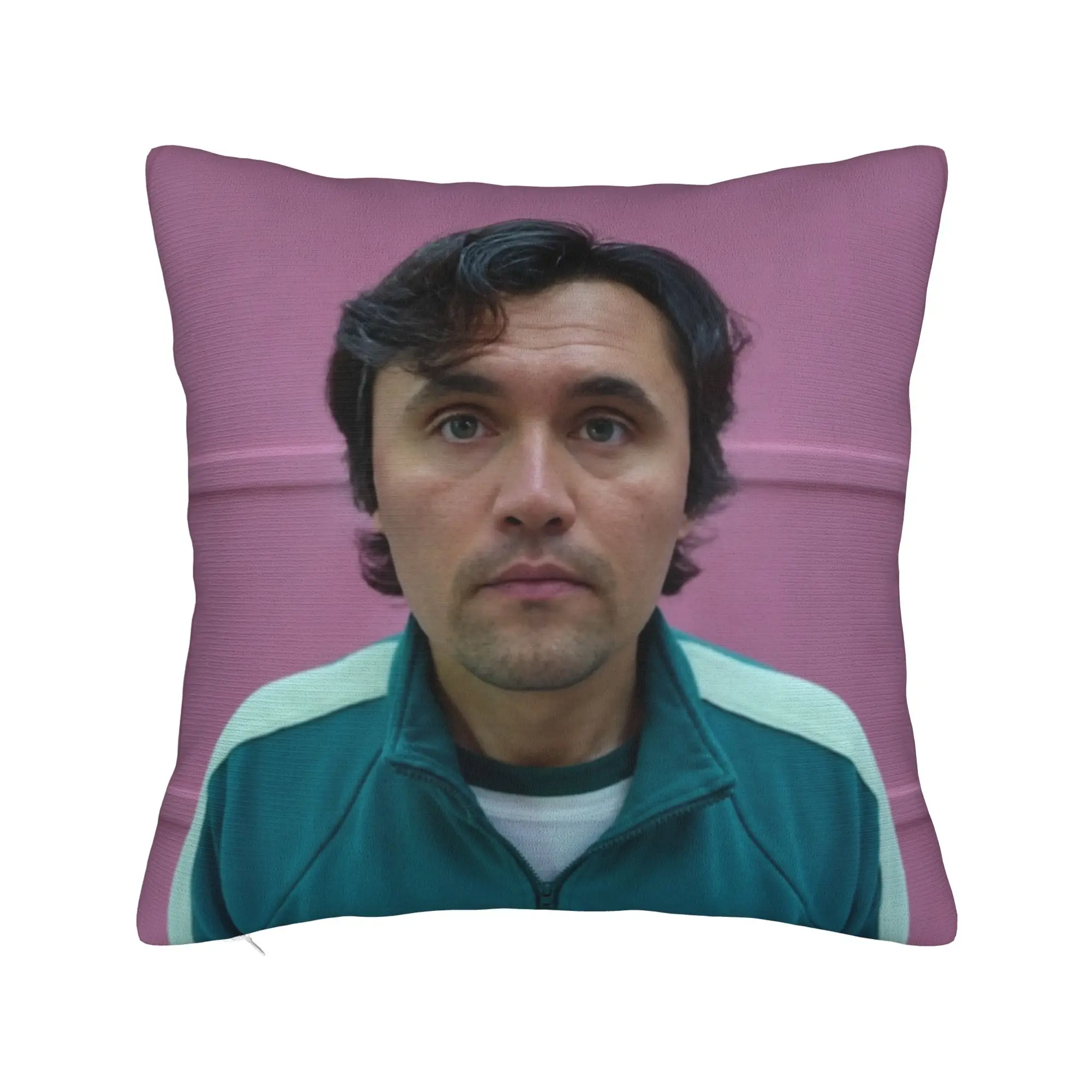 Charlie Kirk Retro Tracksuit Portrait Meme Pillow Cover  Vintage Pillow Case For Living Room Sofa Square Pillowcases Gift