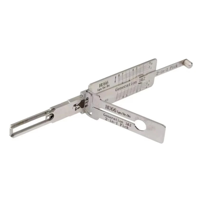 Lishi 2-In-1 LOCKSMITH TOOL Single Lifter HU66 FOR Audi FOR Volkswagen Beetle 1998 – 2017 FOR Porsche 968 1999 – 2005