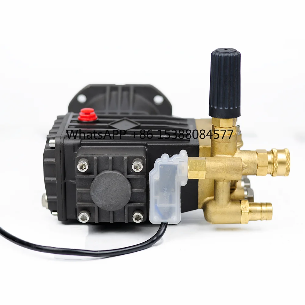 

High Pressure 100 Bar Electric Motor Triplex Plunger Pump with Auto On/Off Piston Pump for Washer Machines