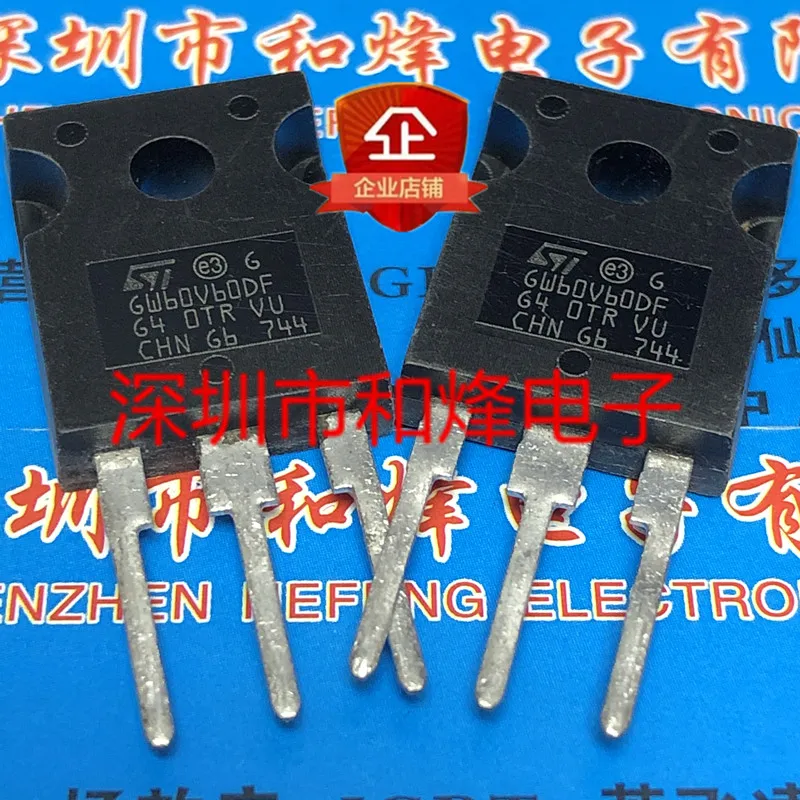 5PCS-10PCS STGW60V60DF GW60V60DF  TO-247 IGBT 600V 60A  Original On Stock Best Quality Quality Guarantee