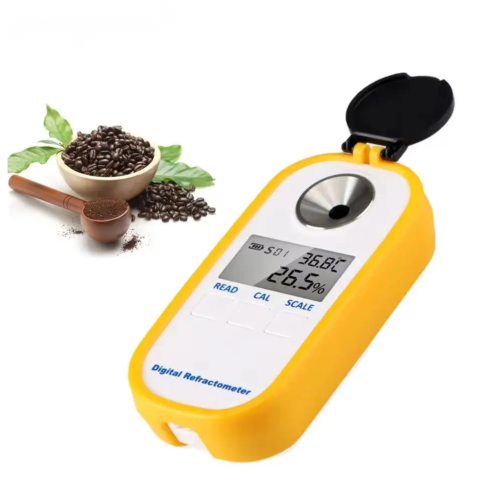 HDR701 Portable 0-30% Bailey Coffee Measurement Tool Tds 0-25% Digital Coffee Concentration Brix Refractometer