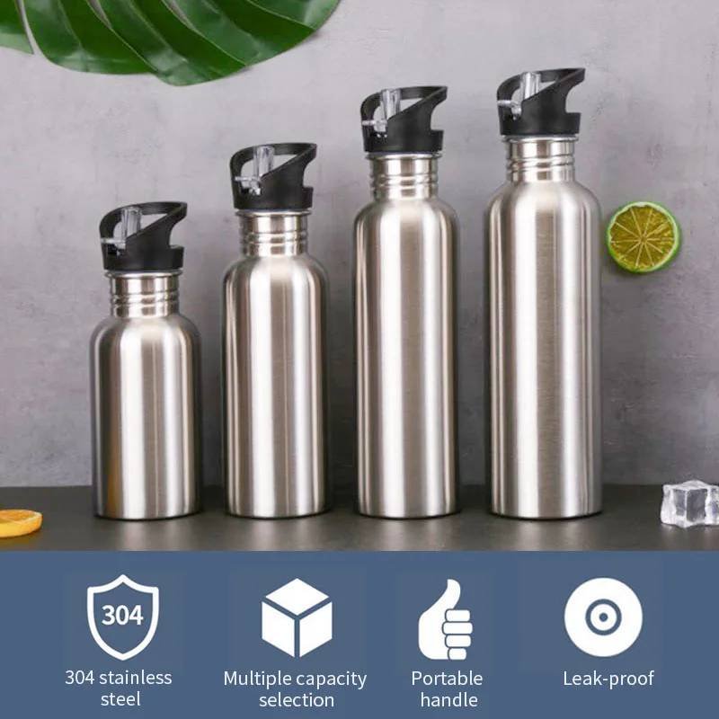 

Stainless Steel Sports Water Bottle Cold Water Bottle Gym Cycling Hiking Bottle Drinkware 500/750/1000ml