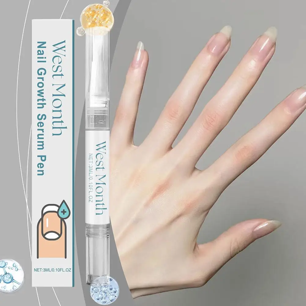 Nail Growth Serum Pen Cuticle Nutrition Solution Preventing Brittled Peeling Nail Dryness Cracked Care Nail And A9r2