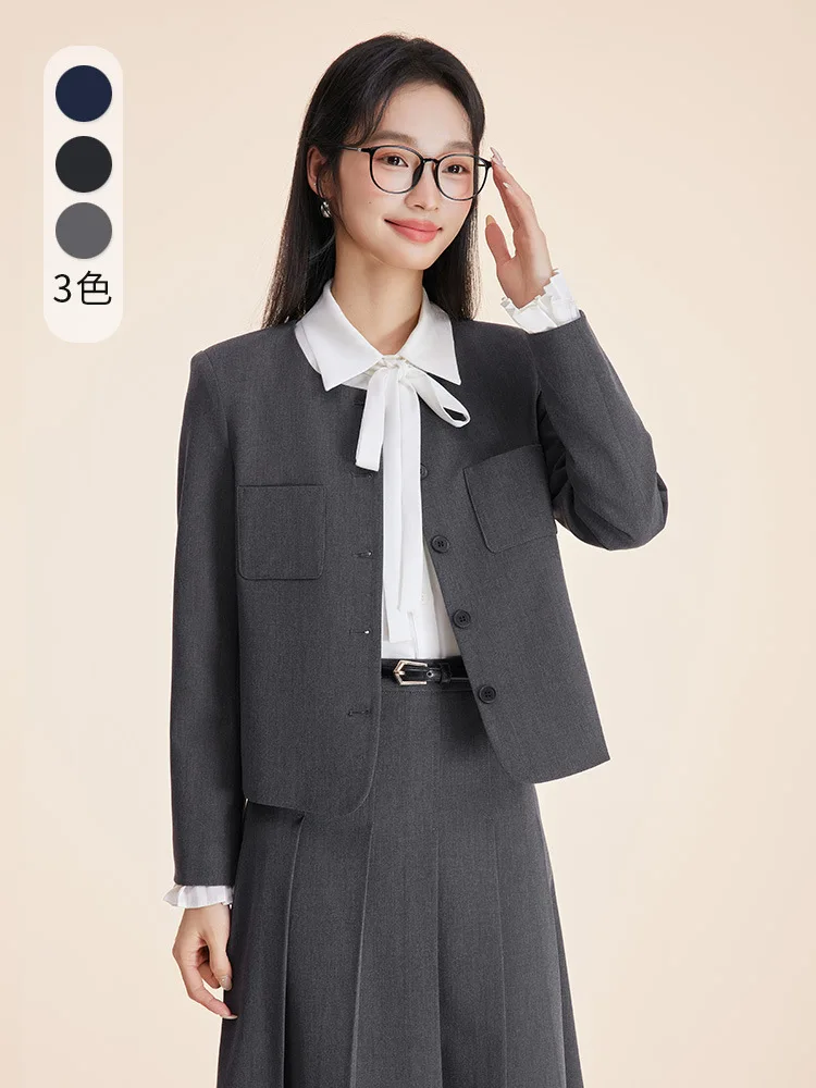 Formal women's suits for college student interviews2024New professional attire for teachers, small-sized blazer, professional su