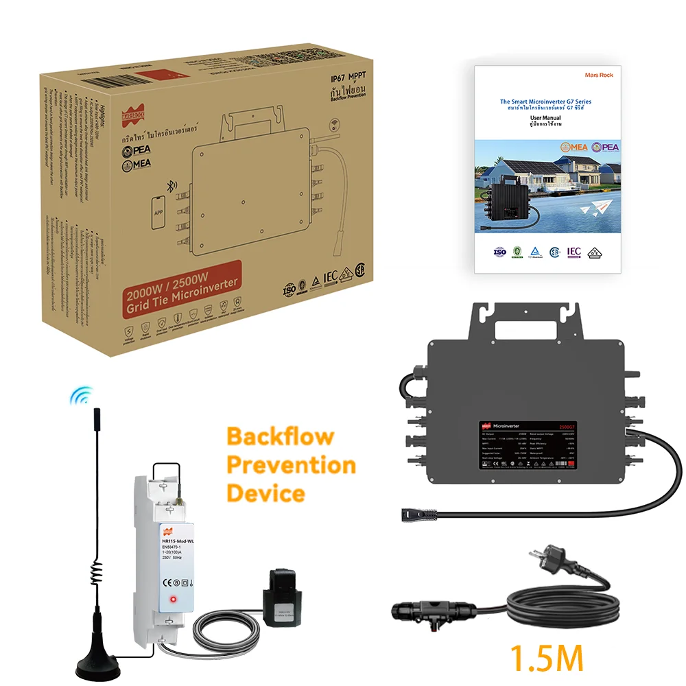 2500W Solar-Wechselrichter MPPT optimiert für DC 26-60V PV-System, mit Strombegrenzungsfunktion, IP67 12 Jahre Garantie – Detail 21