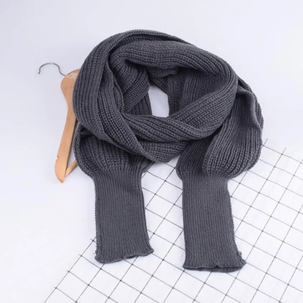 Sweater Scarf Sleeve Wrap Europe And American Style Ultra Long Imitation Cashmere Knitted Sleeve Wrap Sweater Scarf