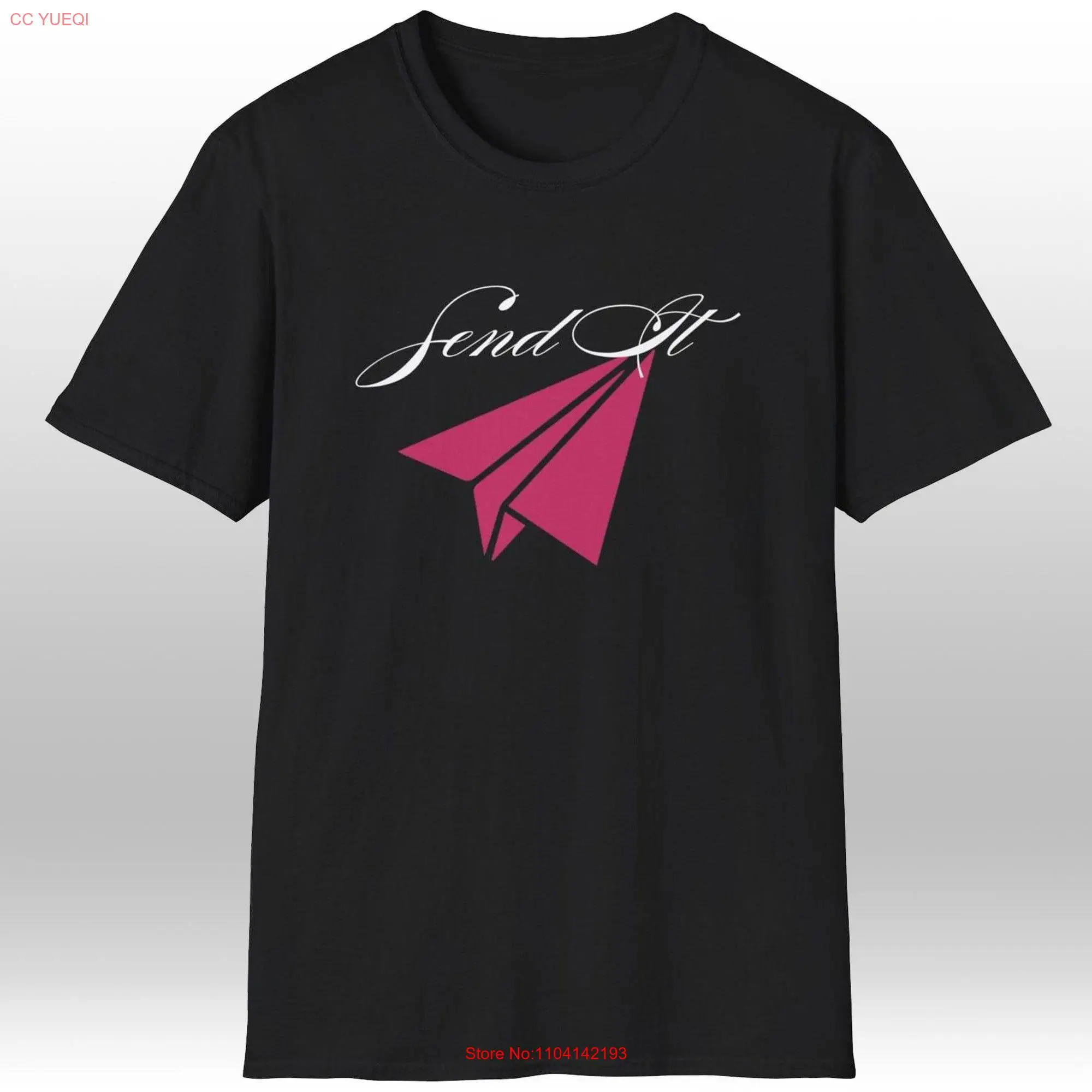 SEND IT Paper Plane T Shirt long or short sleeves