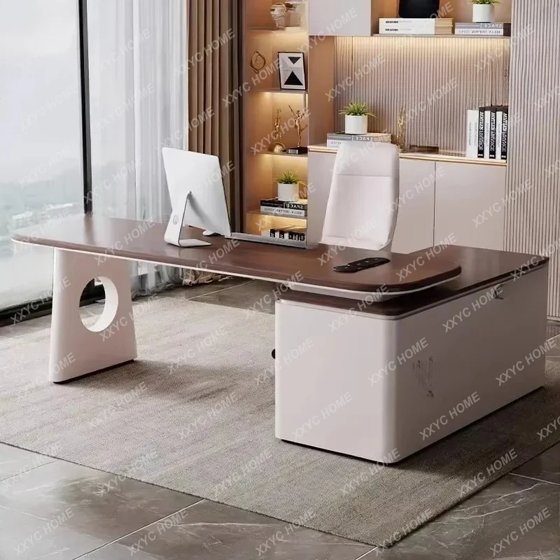 XX minimalist corner desk modern simple light luxury high-end office computer desk combination