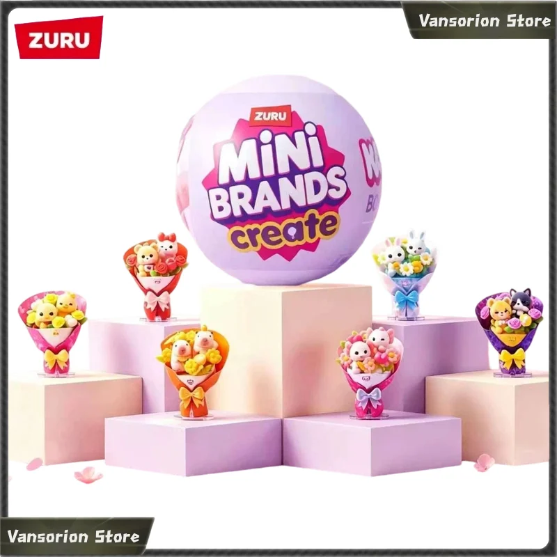 ZURU Mini Brands Mini Bouquet Figure Blind Ball, Adorable Figurine de Collection, Décoration de Bureau, Jouet de Présentation pour Passionnés