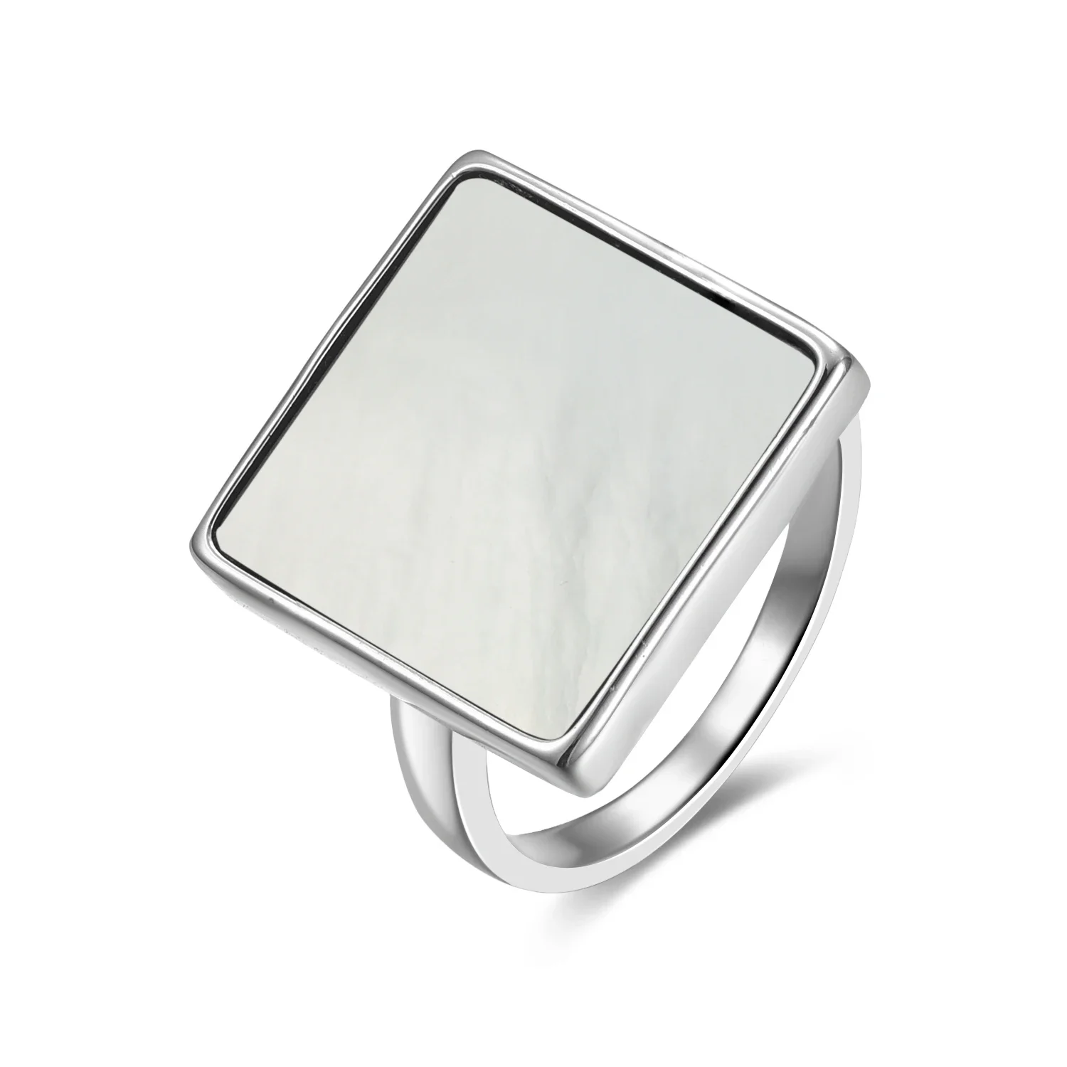 Women's 925 Sterling Silver Ring with Rhodochrosite