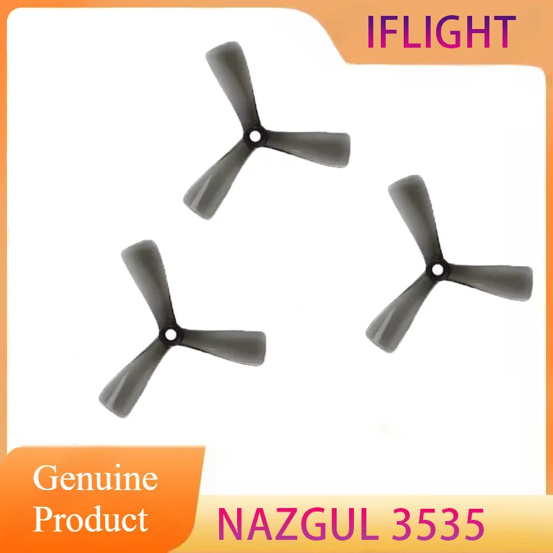 

2Pair iFlight Nazgul 3535 3.5inch Cine Tri-blade/3 Blade Propeller Blade with 5mm Mounting Hole for FPV Protek35 Parts