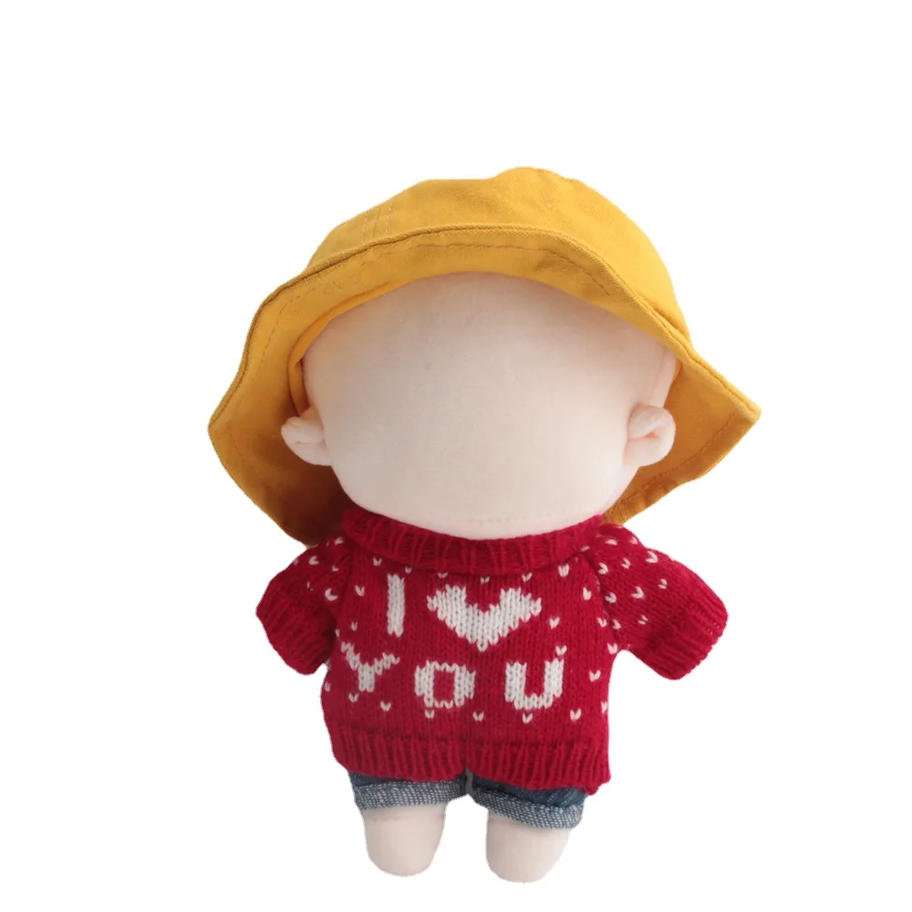 

Clothes For 20cm Korea Kpop EXO Dolls Plush Star Doll's Clothing Sweater Stuffed Toy Outfit For Idol Dolls Christmas Accessories