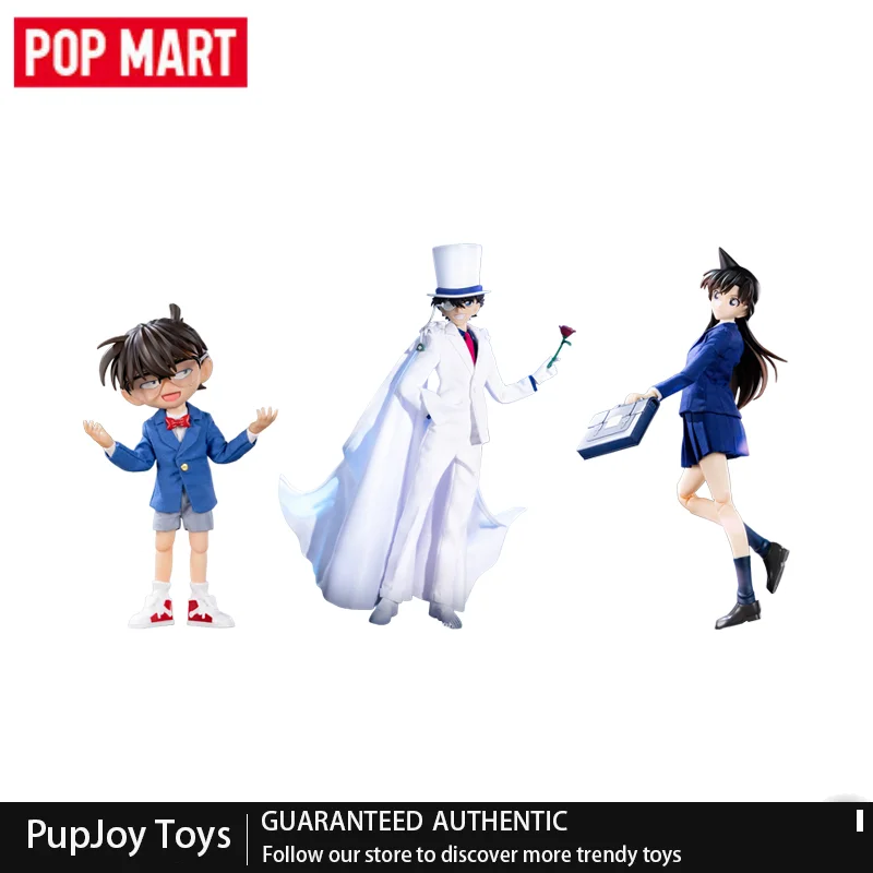 

Оригинальная коллекционная фигурка Pop Mart Detective Conan Series: Конан, Кайто, Кид, Ран, Мори. Шарнирная фигурка из ткани. Сюрприз-бокс Hippers. Аниме.