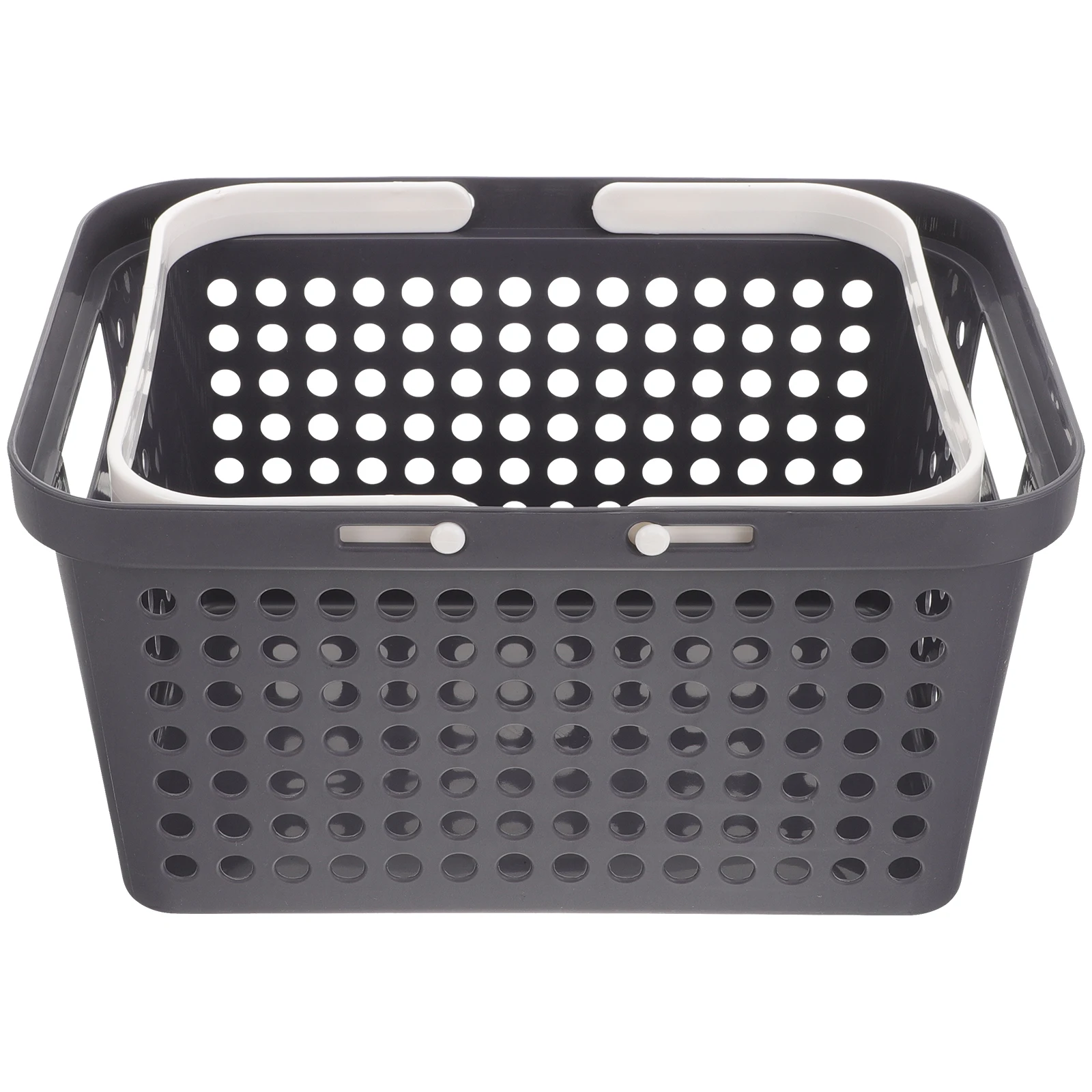 

Thickened Storage Basket Small Blue Foldable Laundry Basket for Clothes Bathroom Supplies ganization Plastic Bins Kitchen Pantry