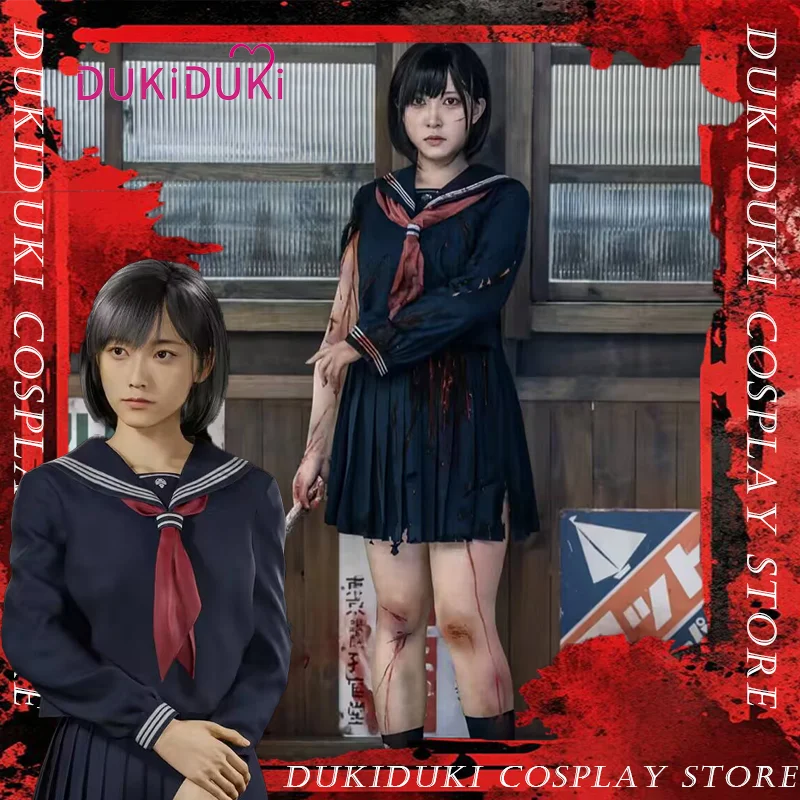 لعبة الرعب سايلنت هيل F Shimizu Hinako أزياء تنكرية للهالوين أزياء نسائية يابانية موحدة معرض كوميدي فستان أسود