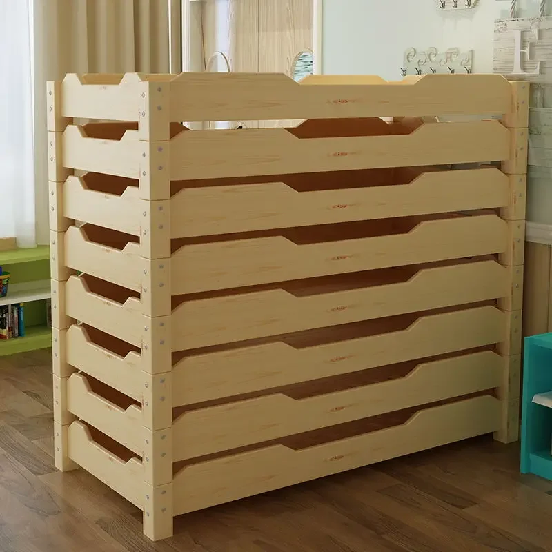 Letto per pisolino in legno massello per asilo, letto a castello per studenti delle scuole elementari, letto per pisolino spesso per lezioni di tutoraggio per bambini
