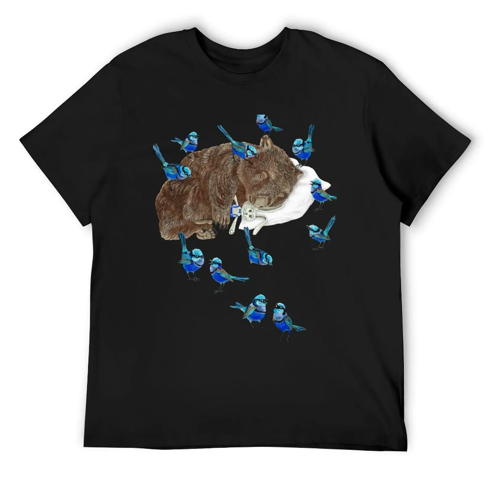 

Wombat T-Shirt tops cotton graphic tees sublime Short sleeve tee heavy weight t shirts for men