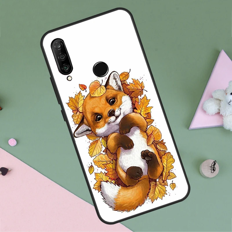 Autumn Leaves Fall Fox Case For Huawei Nova 3i 8i 11i Y90 Y70 Y60 Y61 Nova 5T 9 10 SE P40 P30 Lite Mate 60 P60 Pro