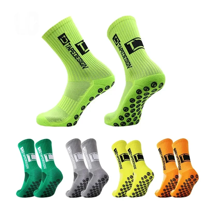 Calcetines antideslizantes de media pantorrilla para hombre, medias deportivas antideslizantes para ciclismo y fútbol, medias cálidas para EU38-45, 2023