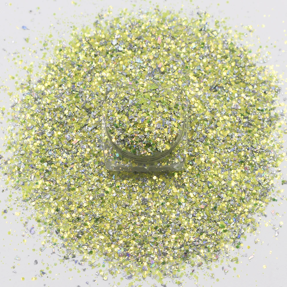 10g/Bag Wholesale New 2023 Cindy Shards Chunky Mix Glitter For Craft Manicure Nail Art Decoration Accessories