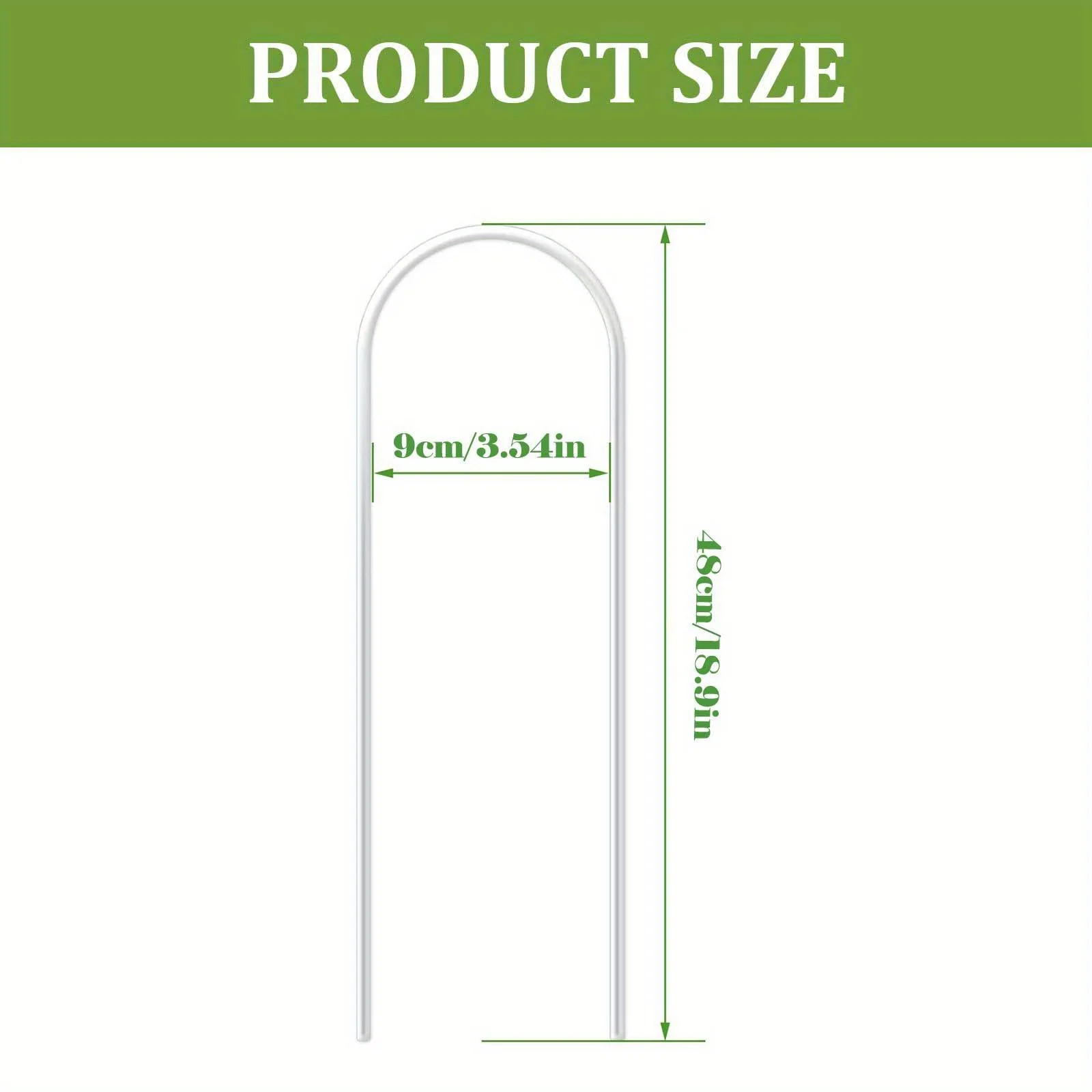 U-shaped acrylic plant climbing frame, transparent and durable, suitable for indoor vine and flower pot support
