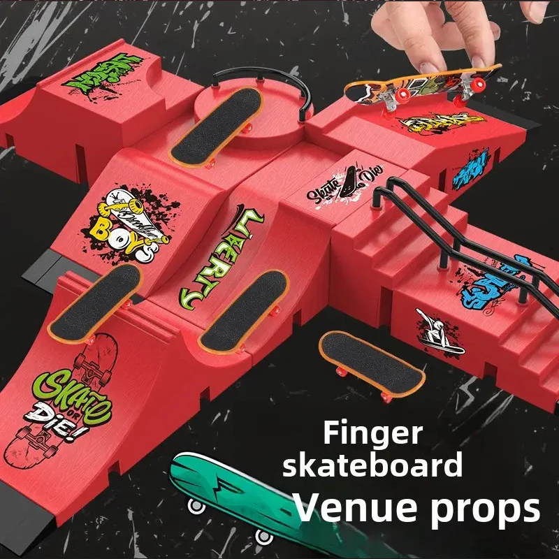 cross-border-finger-skateboard-set6miniature-scene-props-set-for-skateboard-park-toy
